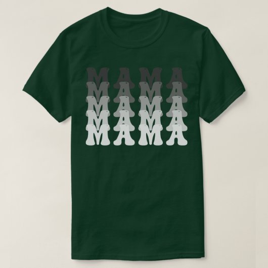 レトロヴィンテージママ16 Tシャツ (デザイン正面)