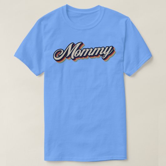 レトロヴィンテージママ Tシャツ (デザイン正面)
