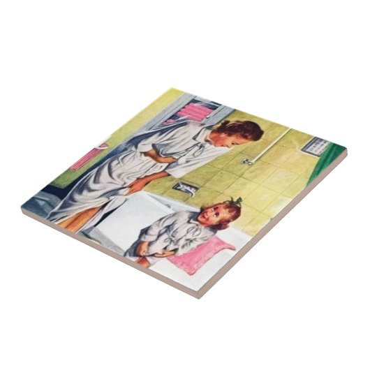 レトロヴィンテージマムドーターバスルーム タイル (側面)