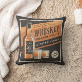 レトロヴィンテージマンケーブウイスキーパーティー装飾用クッション クッション (ブランケット)
