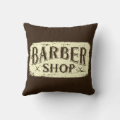 レトロヴィンテージマンケーブラスティック理容師サイン クッション (裏面)