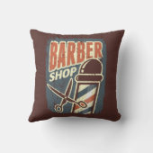 レトロヴィンテージマンケーブ理容師ポール クッション (裏面)