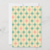 レトロヴィンテージミッドセンチュリースターモダンズクリスマス 招待状 (裏面)