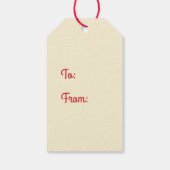 レトロヴィンテージミッドセンチュリーメリークリスマススターズ ギフトタグ (裏面)