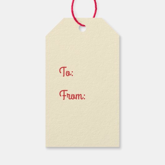 レトロヴィンテージミッドセンチュリーメリークリスマススターズ ギフトタグ (裏面)