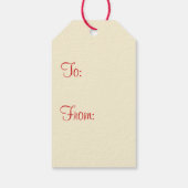 レトロヴィンテージミニマリストクリスマススターギフトラベル ギフトタグ (裏面)