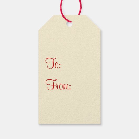 レトロヴィンテージミニマリストクリスマススター ギフトタグ (裏面)