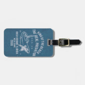 レトロヴィンテージメガシャークフロリダポスター ラゲッジタグ (正面横)