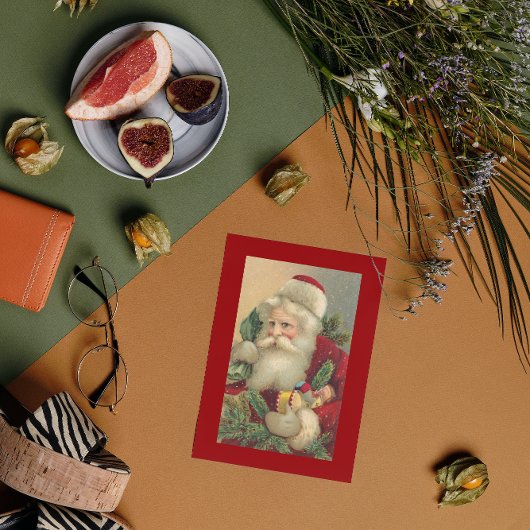 レトロヴィンテージメリークリスマスサンタおもちゃギフト シーズンカード