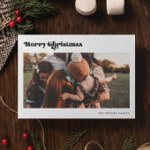 レトロヴィンテージメリークリスマス2写真 シーズンカード