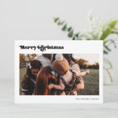 レトロヴィンテージメリークリスマス2写真 シーズンカード (スタンド正面)