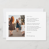 レトロヴィンテージメリークリスマス2写真 シーズンカード (裏面)