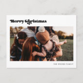 レトロヴィンテージメリークリスマス2写真 シーズンポストカード (正面)