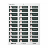 レトロヴィンテージメリー&ピンクウォーターカラーサンタクロース ラベル (フルシート)