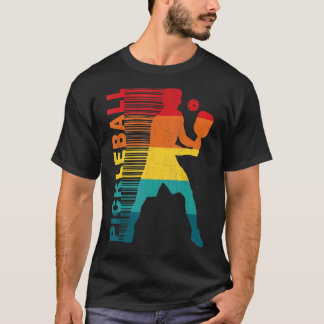 レトロヴィンテージメンピックボール選手 Tシャツ