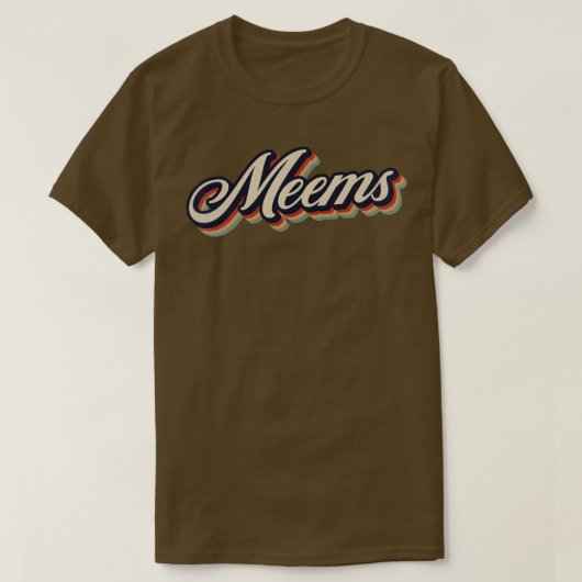 レトロヴィンテージメーム Tシャツ (デザイン正面)