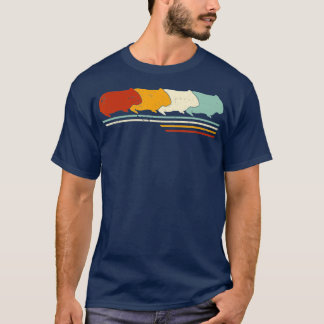 レトロヴィンテージモルモット動物愛好家 Tシャツ