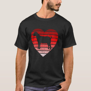 レトロヴィンテージヤギValentine S Day for農家 Tシャツ