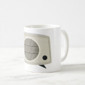 レトロヴィンテージラジオMid-Centuryオーディモダンオ コーヒーマグカップ (正面右)