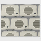 レトロヴィンテージラジオMid-Centuryオーディモダンオ ラッピングペーパー (フラット)