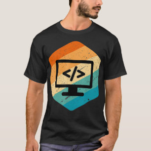 レトロヴィンテージルックくもの巣開発者CSS JavaScript Tシャツ