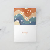 レトロヴィンテージレインボーサンキューカード サンキューカード (内部)