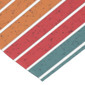 レトロヴィンテージレインボーサンセットストライプズ ショートテーブルランナー (コーナー)