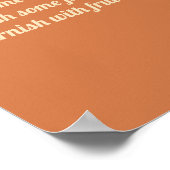 レトロヴィンテージレインボーモモモザバー ポスター (角)