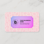 レトロヴィンテージレイ抽象芸術トレンディー名 名刺 (正面)