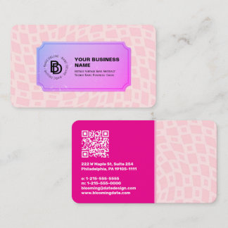 レトロヴィンテージレイ抽象芸術トレンディー名 名刺