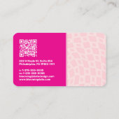 レトロヴィンテージレイ抽象芸術トレンディー名 名刺 (裏面)