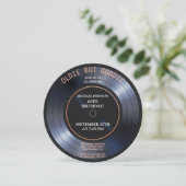 レトロヴィンテージレコードターンテーブル 招待状 (スタンド正面)