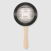 レトロヴィンテージレコード結婚式 プログラム ハンドファン (裏面)