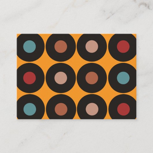 レトロヴィンテージレコードDjディージェイミュージシャン 名刺 (正面)