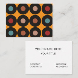 レトロヴィンテージレコードDjディージェイミュージシャン 名刺