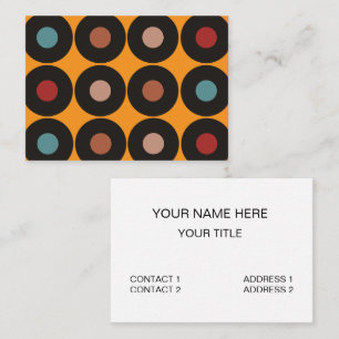 レトロヴィンテージレコードDjディージェイミュージシャン 名刺