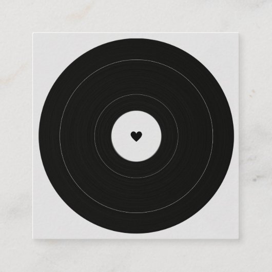 レトロヴィンテージレコードRSVP エンクロージャーカード (裏面)