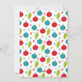 レトロヴィンテージレタリングメリークリスマスフォト シーズンカード (裏面)