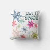 レトロヴィンテージレットイットスノーホームデコール装飾用クッション クッション (正面)