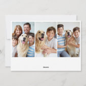 レトロヴィンテージレッドトラッククリスマスグリーティング3枚写真 シーズンカード (裏面)