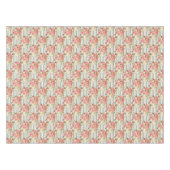 レトロヴィンテージレッドパンプキングリーングリッターストライプ テーブルクロス (正面(横))