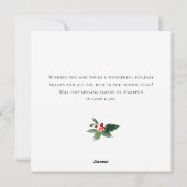 レトロヴィンテージレッドファームトラッククリスマスグリーティング シーズンカード (裏面)