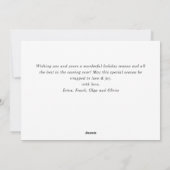 レトロヴィンテージレッドファームトラッククリスマスグリーティング シーズンカード (裏面)