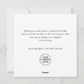 レトロヴィンテージレッドファームトラッククリスマス企業の シーズンカード (裏面)