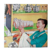 レトロヴィンテージレディーキッチン タイル (正面)