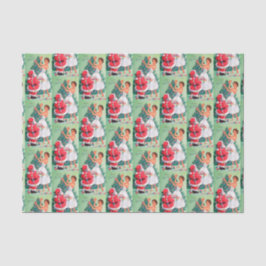 レトロヴィンテージレディー&サンタパーティーラップP 薄葉紙