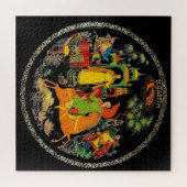 レトロヴィンテージロシアのおとぎ話ファンタジーカラフル ジグソーパズル (横)