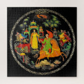 レトロヴィンテージロシアのおとぎ話ファンタジーカラフル ジグソーパズル (縦)