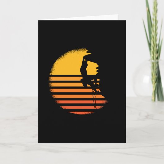 レトロヴィンテージロック登山 カード (正面)