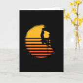 レトロヴィンテージロック登山 カード (黄色い花)